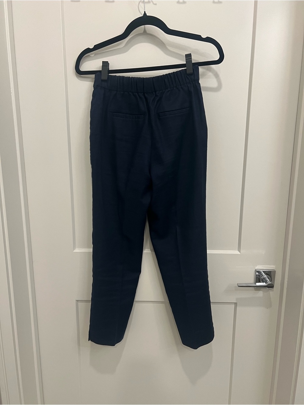 J. Crew Navy Elastic-Waist Dress Trousers